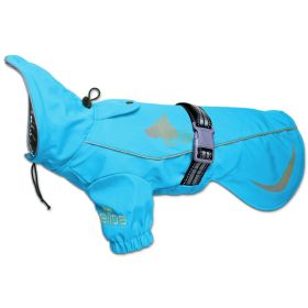 Dog Helios 'Ice-Breaker' Extendable Hooded Dog Coat w/ Heat Reflective Tech - Blue - X-Large